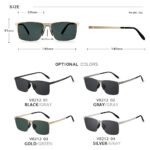 Metal High-Definition Sunglasses Nylon Polarized Men's Sun Protection Uv Sports Square Frame Glasses Live Broadcast Ready Stock 8212 - Image 4