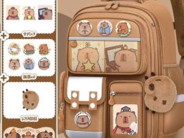 New Kapibala Schoolbag Primary School Students Grade 1, 3 and 6 Large Capacity Spine Protection Boy and Girl Backpack Backpack