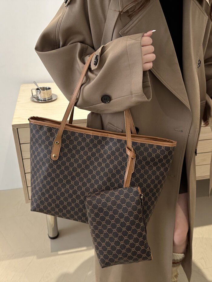Large-Capacity Shoulder Bag for Women, Commuter Personality Tote Bag, New Mother-In-Law Bag, Trendy Texture Women's Bag - Image 4