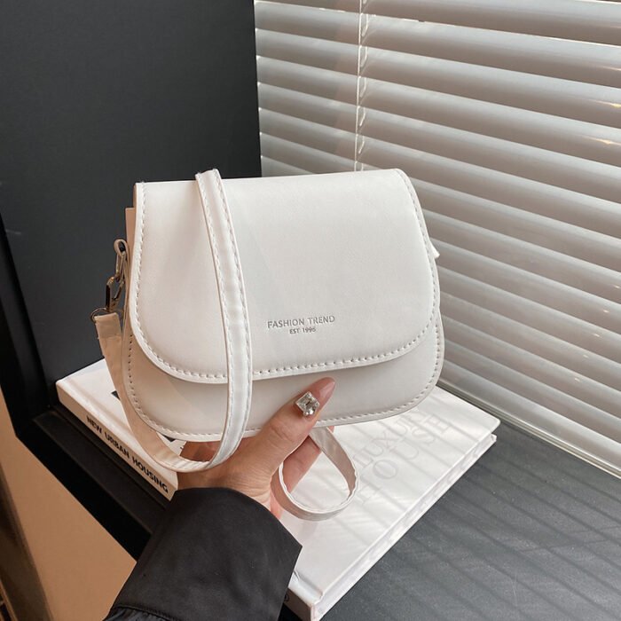 Candy Color Autumn and Winter New All-match Shoulder Bag Fashionable Small Fresh High-value Saddle Bag Commuter Crossbody Women's Bag - Image 4
