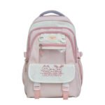 New College Style Backpack for Women, Small Fresh Multi-Compartment Primary School Student, Junior High School Student School Bag, Korean Style Lightweight Backpack - Image 5