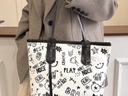 Casual Large Capacity Tote Bag Women's 2025 New Fashion Printed Cross-Border Large Bag Handbag Women's Shoulder Bag