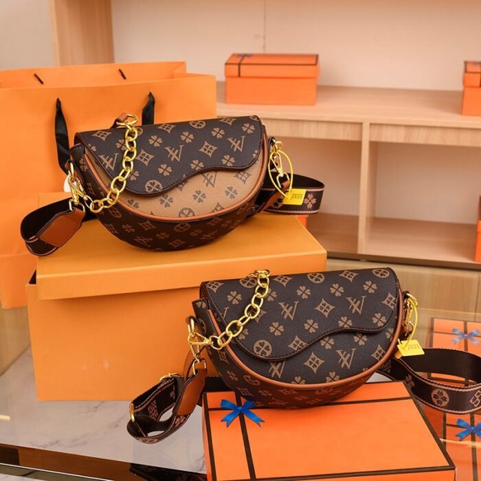 2025 New Trendy and Versatile Semi-Circle Bag Casual Niche Women's Bag Accessible Luxury High-Quality Saddle Bag for Women - Image 5