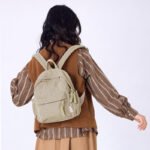 2025 New Korean Version Ins Simple Soft Girl Small Backpack Japanese Ins Harajuku Style Travel Shopping Mini Backpack - Image 2