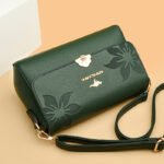 Brand Genuine Leather Embossed Small Square Bag for Women 2026 New Crossbody Bag Elegant Middle-Aged and Elderly Mother Bag Soft Leather Shoulder Bag - Image 4