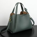 Soft Leather Women's Bag Handbag Women's 2025 Vegetable Basket High-End Shoulder Bag Crossbody Elegant Versatile Bucket Shoulder Bag - Image 2