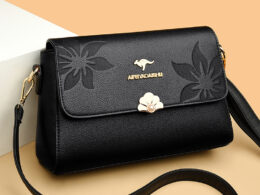 Brand Genuine Leather Embossed Small Square Bag for Women 2026 New Crossbody Bag Elegant Middle-Aged and Elderly Mother Bag Soft Leather Shoulder Bag