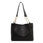 This Year's Popular Large-Capacity Women's Bag 2025 New Fashion Accessible Luxury Elegant One-Shoulder Commuter Tote Bag Hard Bottom Stereo - Image 5