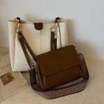 Two-piece Large Capacity Bag Women's 2024 New Fashion Commuter Handbag Simple Casual Shoulder Tote Bag for Women - Image 2