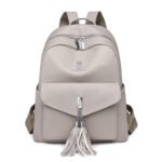 Retro Trendyy Backpack Women's Tassel Decoration Large Capacity Backpack 2025 New European and American Travel Commuter School Bag - Image 5
