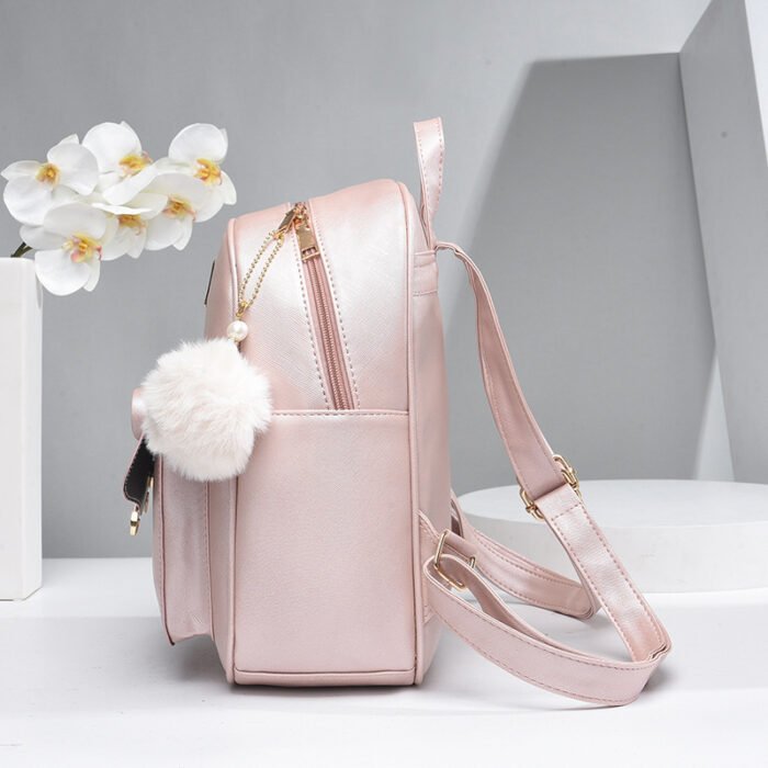 Foreign Trade Hot-Selling Three-Piece Set of Crossbody Bags for Women 2025 New Versatile Casual Backpack for Women Pu Fashion School Bag for Middle School Students - Image 4