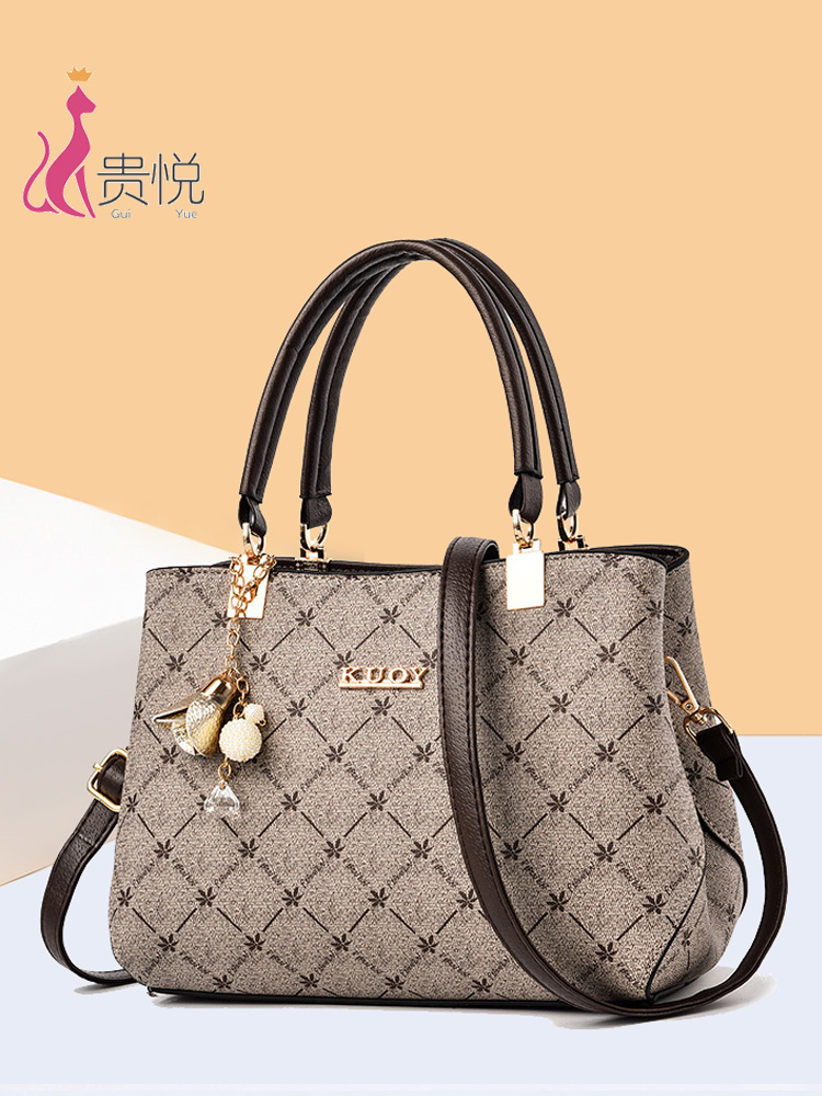 Elegant Middle-Aged Mother's Bag, Women's Handbag, Large Capacity for Commuting, 2026 New Fashion Versatile Crossbody Tote Bag