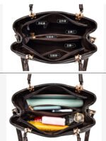Elegant Middle-Aged Mother's Bag, Women's Handbag, Large Capacity for Commuting, 2026 New Fashion Versatile Crossbody Tote Bag - Image 3