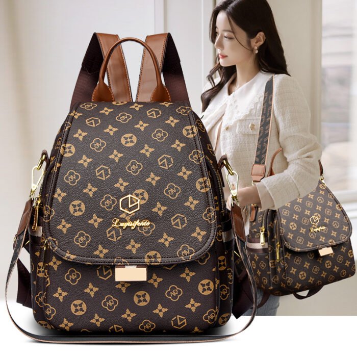 O1CN01hFHcFj299xkB2rpbb_2214808026-1.jpg Brand Genuine Leather Backpack for Women 2026 New Model Large Capacity Commuter Casual Travel Backpack Lightweight Cowhide Bag - Image 1