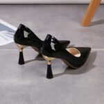 High-Heeled Shoes for Women, 2026 Spring New Style, Pointed Toe, Large Size, Slip-On, Black Stiletto Heels, High-End Feel, Elegant Heel - Image 4
