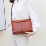 Bags for Women 2026 New Fashion Crossbody Shoulder Bags for Women Cross-Border Bags for Middle-Aged Mothers Soft Leather Small Square Bags - Image 2