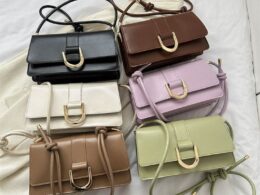 New Textured Women's Bag 2024 Spring New Arrival Belt Buckle Fashionable Stylish Small Square Bag Casual Shoulder Small Crossbody Bag