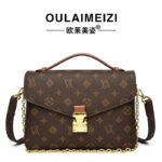 High-End Accessible Luxury Presbyopic Retro Satchel Women's Small Square Bag 2025 New Presbyopic K-Shaped Single Shoulder Crossbody Women's Bag - Image 3