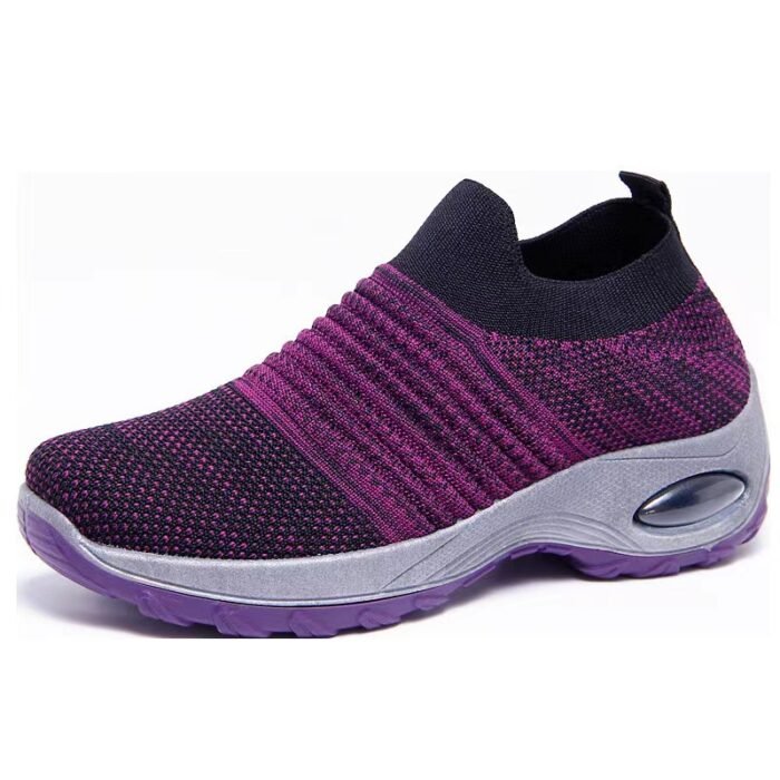 Spring Women's Shoes, Sneakers, Women's Travel Hiking Shoes, Casual Height-Increasing Air-Cushion Outdoor Shoes, Rocking Shoes, Soft-Soled Air-Cushion Shoes - Image 5