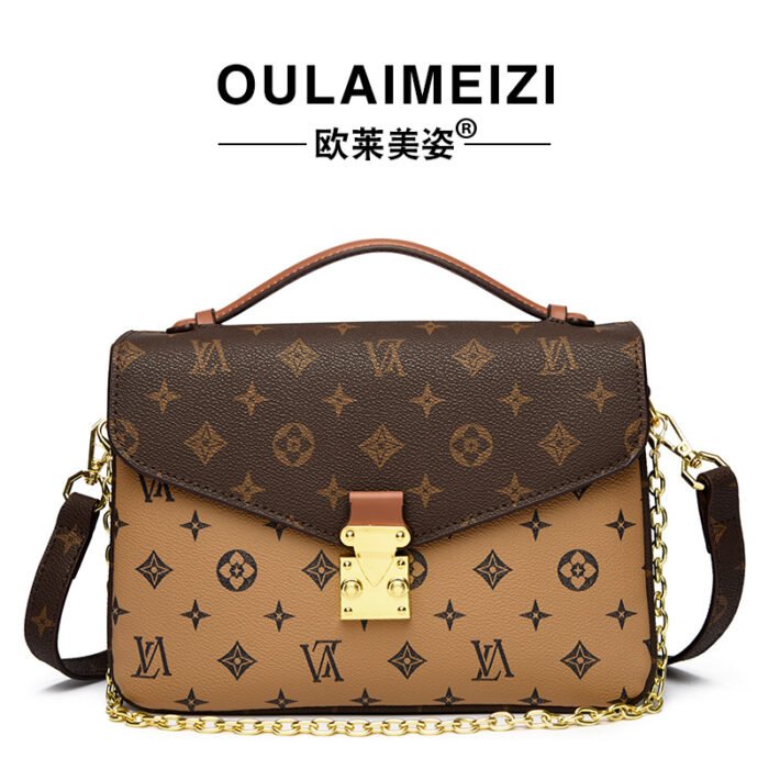 High-End Accessible Luxury Presbyopic Retro Satchel Women's Small Square Bag 2025 New Presbyopic K-Shaped Single Shoulder Crossbody Women's Bag - Image 2