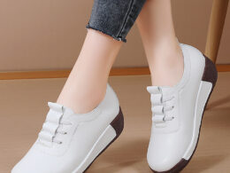 Autumn 2024 New Arrival Rocking Shoes Women's Korean Style Leg Moms Shoes Thick-soled Casual Women's Single-layer Shoes All-match Platform Shoes