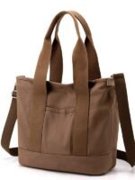 New Japanese Style 16 Ann Canvas Bag Korean Style Women's Tote Bag Shoulder Crossbody Handbag Large Capacity Simple Women's Bag - Image 5