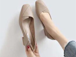 Spring and Autumn New Four Seasons Shoes Soft Sole Middle-aged and Elderly Women's Shoes Thick Heel Shoes for Mother British-style Comfortable Casual Leather Shoes for Work