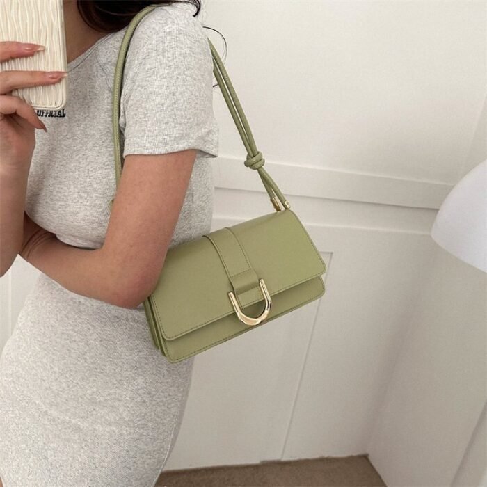 New Textured Women's Bag 2024 Spring New Arrival Belt Buckle Fashionable Stylish Small Square Bag Casual Shoulder Small Crossbody Bag - Image 2