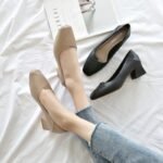 Spring and Autumn New Four Seasons Shoes Soft Sole Middle-aged and Elderly Women's Shoes Thick Heel Shoes for Mother British-style Comfortable Casual Leather Shoes for Work - Image 4