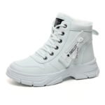 W2557 Boots Women's Trbottomy 2024 Winter New Non-Slip Student Thick-Soled Fleece-Lined Cotton Shoes Increased Waterproof Women's Shoes - Image 5