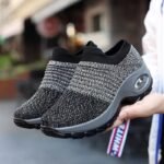 Spring Women's Shoes, Sneakers, Women's Travel Hiking Shoes, Casual Height-Increasing Air-Cushion Outdoor Shoes, Rocking Shoes, Soft-Soled Air-Cushion Shoes - Image 2