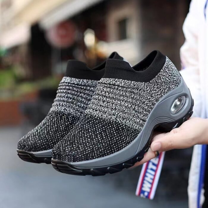 Spring Women's Shoes, Sneakers, Women's Travel Hiking Shoes, Casual Height-Increasing Air-Cushion Outdoor Shoes, Rocking Shoes, Soft-Soled Air-Cushion Shoes - Image 2