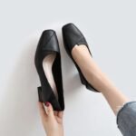 Spring and Autumn New Four Seasons Shoes Soft Sole Middle-aged and Elderly Women's Shoes Thick Heel Shoes for Mother British-style Comfortable Casual Leather Shoes for Work - Image 2