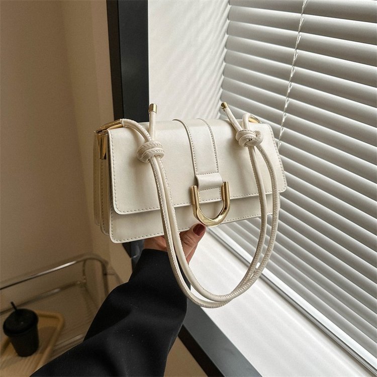 New Textured Women's Bag 2024 Spring New Arrival Belt Buckle Fashionable Stylish Small Square Bag Casual Shoulder Small Crossbody Bag - Image 4