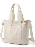 New Japanese Style 16 Ann Canvas Bag Korean Style Women's Tote Bag Shoulder Crossbody Handbag Large Capacity Simple Women's Bag - Image 3