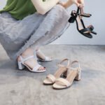 Mid-Heel Sandals for Women Summer New Style High-Heeled Slippers with One-Strap Buckle, Open-Toe, Simple and Versatile Chunky Heel Women's Shoes - Image 3