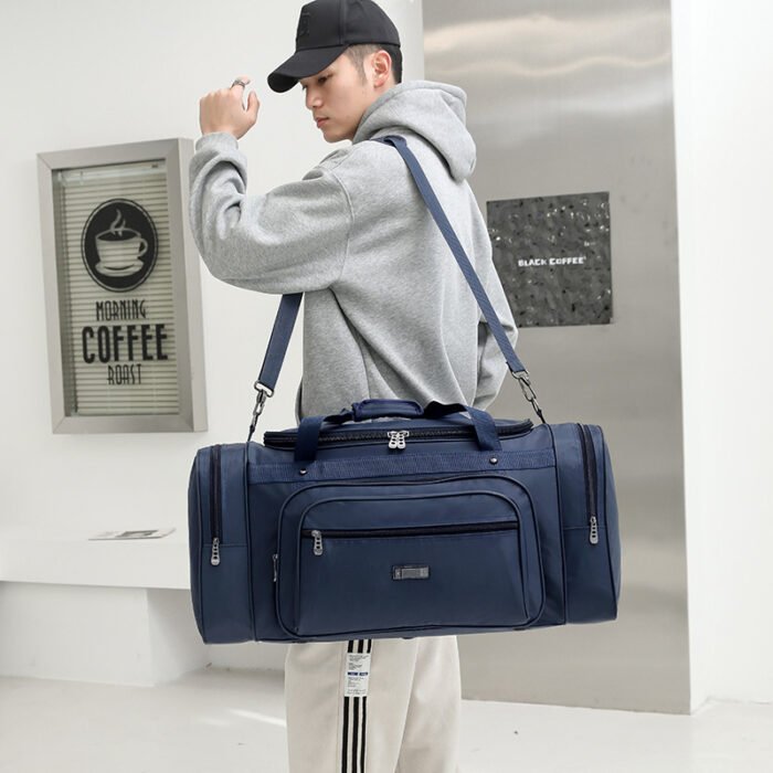 Men's Oversized Travel Bag – Large Capacity Portable Shoulder Luggage for Work & Travel - Image 2
