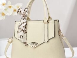 New Women's Solid Color Handbag – Lock Closure, Diagonal Texture, Versatile Casual Shoulder Bag – Imported