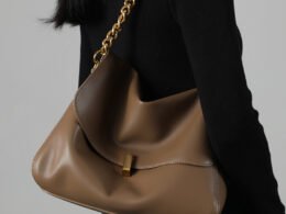 Cowhide Large Capacity Crossbody Chain Tote – Women's High-End Hot-Selling Bag Genuine Leather Bag