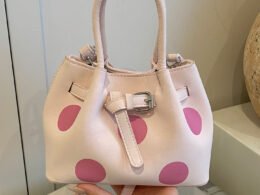 Polka Dot Shoulder Bag for Women – Large Capacity Commuter Tote, Underarm Style, Spring Fashion