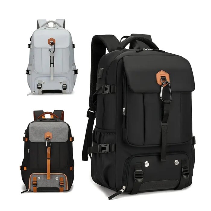Men's Large Capacity Waterproof Backpack – Outdoor Travel, Mountaineering, Luggage, Student & Schoolbag - Image 3
