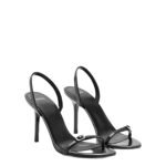 Women's Black High-Heeled One-strap Buckle Back-strap Sandals – Versatile Summer - Image 5