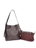 Spring Vintage Vegetable‑Tanned Leather Single‑Shoulder Underarm Tote Bag – Women's Large Capacity, Lazy Style, Mother‑Daughter - Image 3