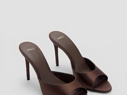 Spanish Foreign Trade Summer Women's Open-Toe Pointed Toe Stiletto Mules High Heel Sandals