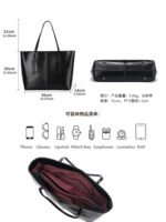 Retro Cowhide Women's Tote Bag – Large Capacity Genuine Leather Shoulder Bag for Versatile Work & Everyday Use - Image 5