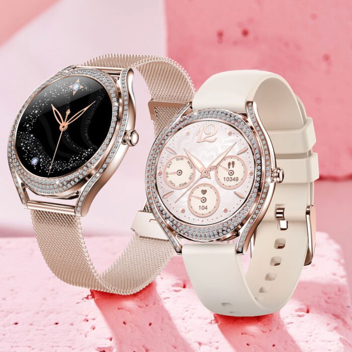 V66 Smart Watch – Multi-Functional Sports Bracelet for Women, Diamond Craft, Health & Call - Image 2