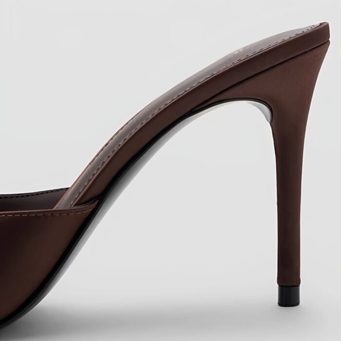 Spanish Foreign Trade Summer Women's Open-Toe Pointed Toe Stiletto Mules High Heel Sandals - Image 4