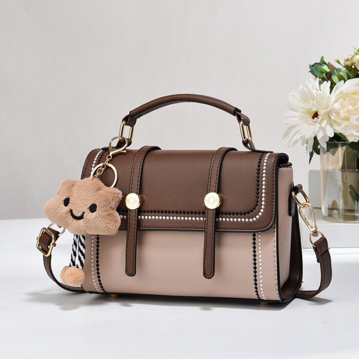 Textured Niche Design Women's Small Square Crossbody Bag – High-End for Girls - Image 1