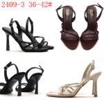 Elegant Black One-Strap French Socialite Sandals – Thin Heels for Women - Image 4