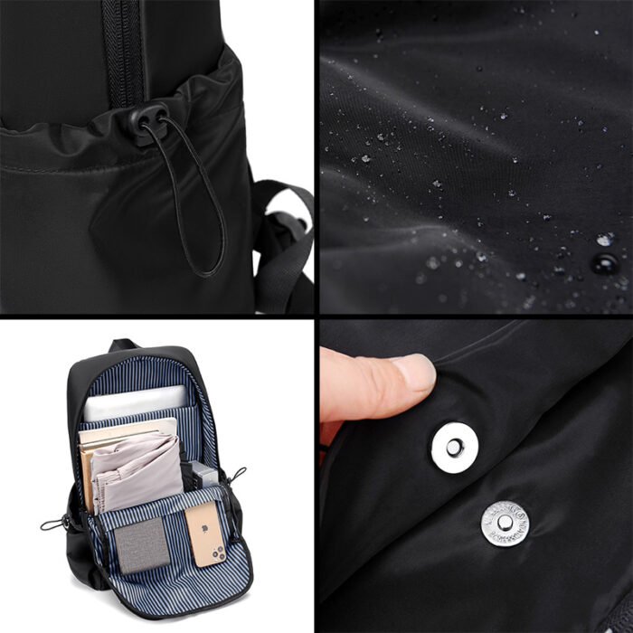 Men's Business Commuting Backpack – High-End, Large Capacity, Water-Repellent, Lightweight, Versatile Travel Bag - Image 2